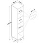 Hanah Home Armario Multiusos Blanco JE252 - 4734